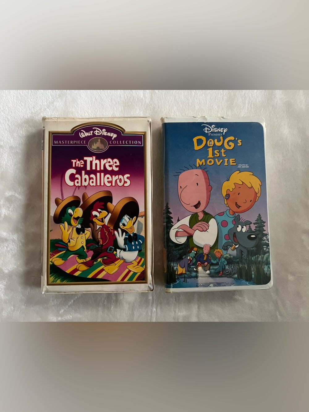 2 Disney VHS - Doug’s 1st Movie VHS & Three Caballeros VHS